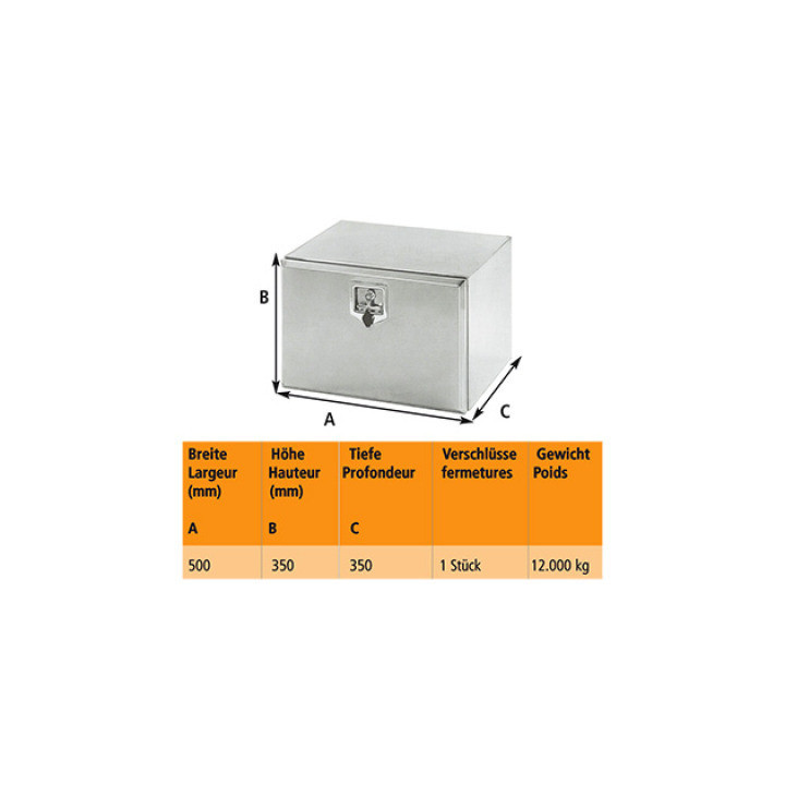 Werkzeugkasten Inox Matt TC351577 | LORBIS