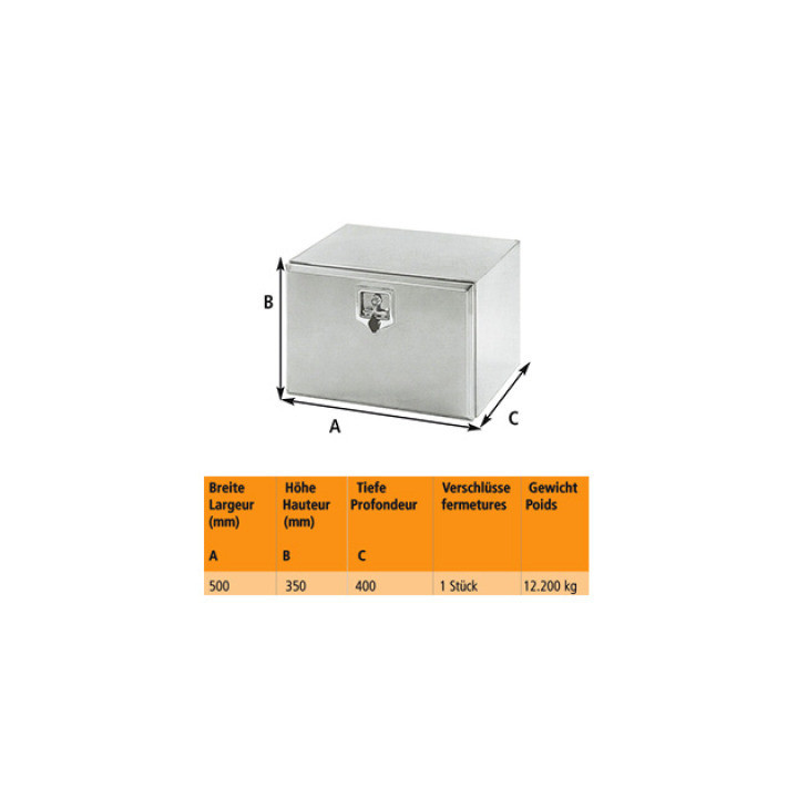 Werkzeugkasten Inox Matt V3515 | LORBIS