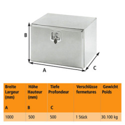 Werkzeugkasten Inox Matt V3530 | LORBIS