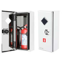 Feuerlöscherkasten Inox Poliert | LORBIS