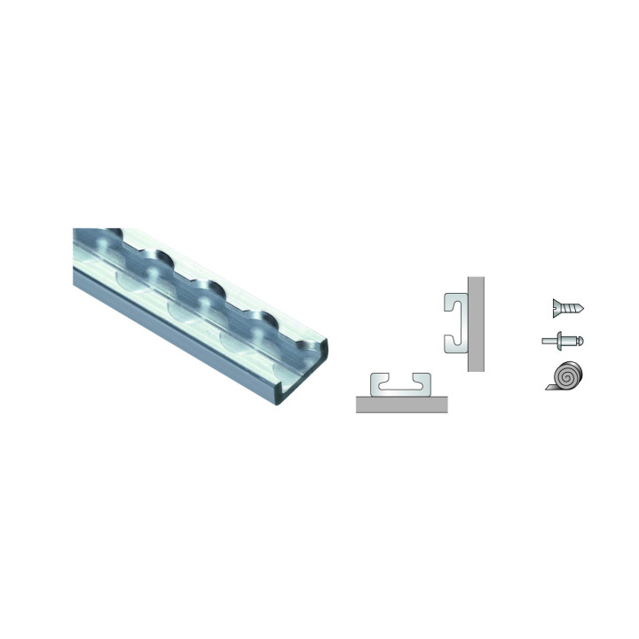 Airlineschiene light, schmal