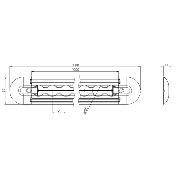 LED-Airline-Zurrschiene 5523