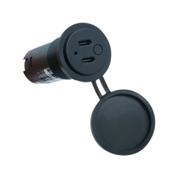 Einbausteckdose PD/QC - 2 x USB-C | LORBIS