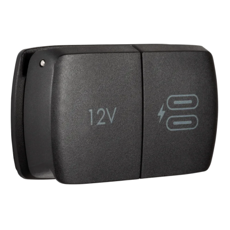 Einbau-Powersteckdose plus 2 x USB-C