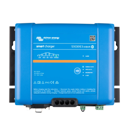 Victron - Smart Charger IP43, Batterieladegerät 12 V 30 A, 3 Ausgänge