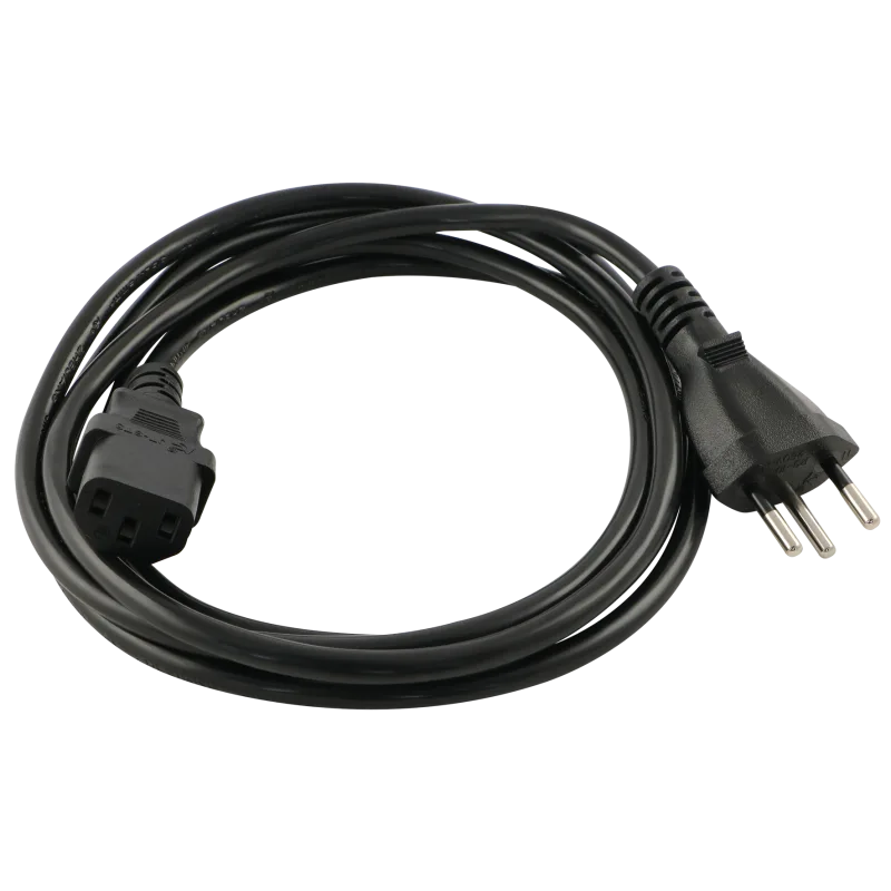 Netzkabel T12 230 VAC, CH-Ausführung, C13 Kaltgerätestecker